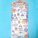 magical fairytale sticker packs of clear stickers on a blue background