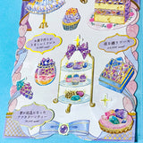 magical fairytale sticker packs of clear stickers on a blue background