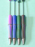 PEARLESCENT PEN BASE Blank for Build Your Own Pens - Black Ballpoint Ink