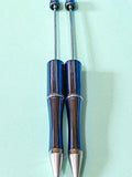 PEARLESCENT PEN BASE Blank for Build Your Own Pens - Black Ballpoint Ink