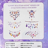 hanging gem gemstone gems gemstones hanging sticker stickers slakes flake large big jumbo holo foil sparkly glitter glittery pack of 12 uk cute kawaii stationery shop store uk planner addict addicts amethyst lantern branch branches