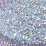 CLEAR BUBBLE BEADS Iridescent AB Acrylic 4mm-10mm MIX 30