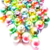 ON OFFER! Pearly Rainbow 10mm Acrylic Beads x20