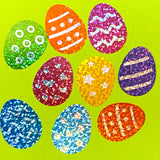 GLITTER FOIL STICKER SEALS- SPRING & EASTER