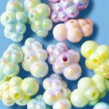 Very LARGE FLUFFY CLOUD Iridescent ACRYLIC BEAD 24-25mm