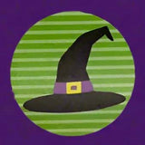 large halloween sticker stickers seal seals round 38mm 1.5" big packaging supplies cute kawaii uk shop store stationery supplies fun kids party spooky bat bats cat cats black purple green orange pumpkin monster frankenstein candy corn spider ghost ghosts spiders hat witch witches