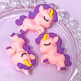 unicorn unicorns jumbo very big chunky large silicone bead beads for making beaded pen pens jewellery uk cute kawaii craft supplies shop store crafts lilac purple white floral pattern patterned 15mm 16mm 31mm pretty sweet girl girls pearly metallic sheen