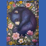 floral flower animal animals cute kawaii postcard postcards cards dark rich opulent illustrations art uk stationery supplies planner addict shop store cat kitten badger mouse rat hedgehog frog fox owl bird woodpecker rabbit bunny bear beautiful individual deep colours ornate snail