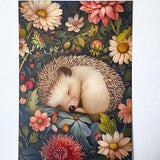 floral flower animal animals cute kawaii postcard postcards cards dark rich opulent illustrations art uk stationery supplies planner addict shop store cat kitten badger mouse rat hedgehog frog fox owl bird woodpecker rabbit bunny bear beautiful individual deep colours ornate snail