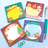 On Offer! Festive Kawaii Sticky Memo Pad - 4 Designs