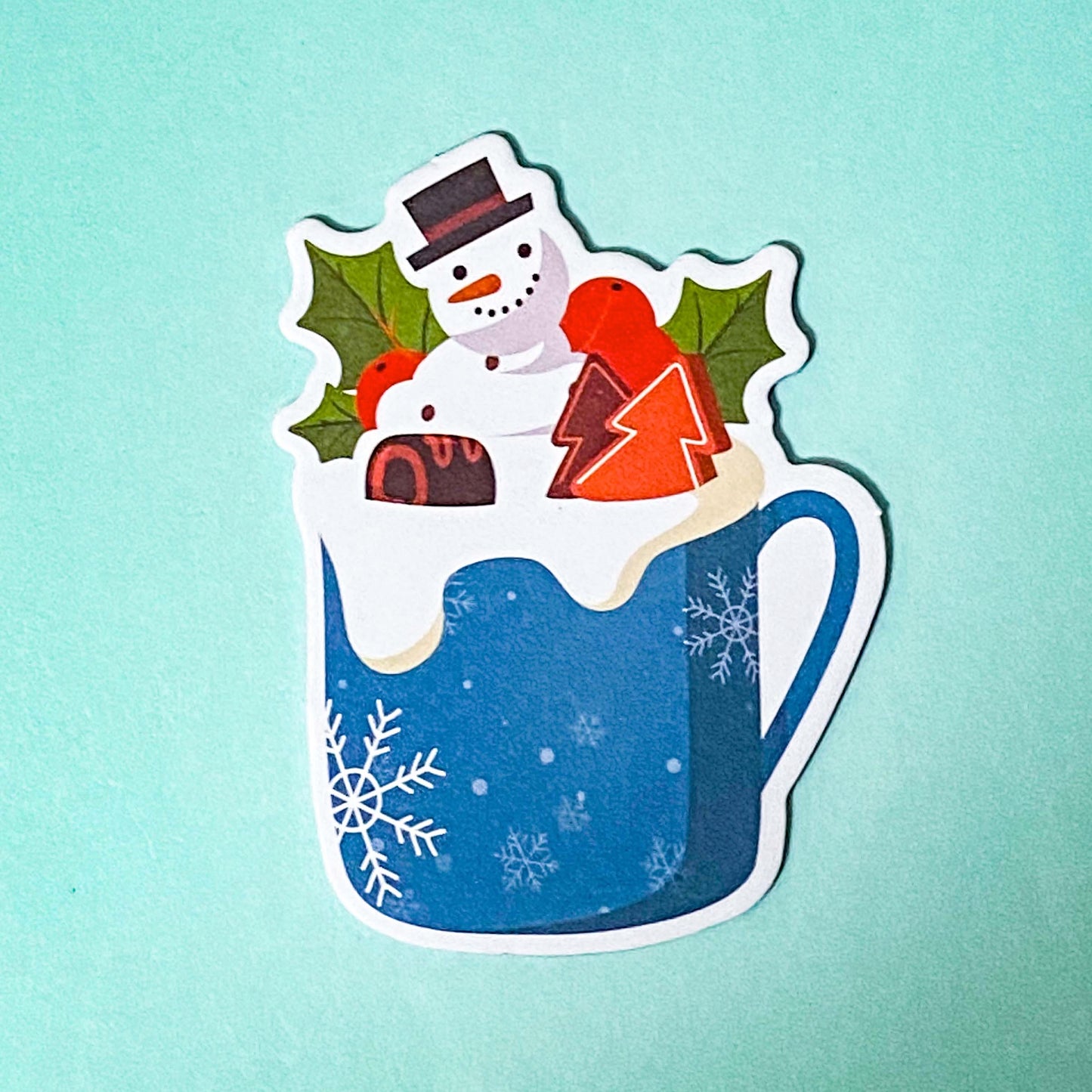 shaped sticky memo memos note pad pads notes kawaii cute festive christmas drink drinks cup cups mug mugs coffee hot chocolate uk stationery gift gifts shop store stocking filler fillers red green blue white snow snowman penguin santa reindeer