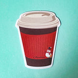 shaped sticky memo memos note pad pads notes kawaii cute festive christmas drink drinks cup cups mug mugs coffee hot chocolate uk stationery gift gifts shop store stocking filler fillers red green blue white snow snowman penguin santa reindeer