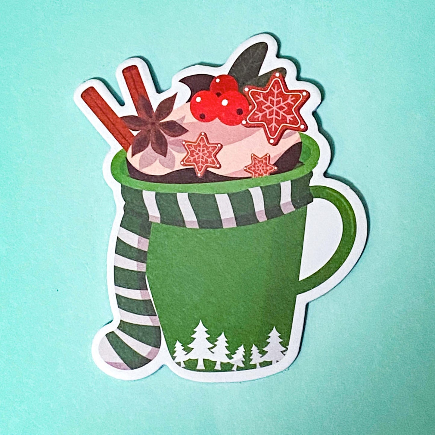 shaped sticky memo memos note pad pads notes kawaii cute festive christmas drink drinks cup cups mug mugs coffee hot chocolate uk stationery gift gifts shop store stocking filler fillers red green blue white snow snowman penguin santa reindeer