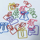 CHRISTMAS JUMBO Decorative Metallic PAPER CLIPS