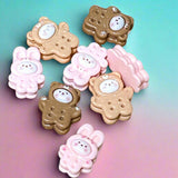 resin flatback flatbacks fbf fbs flat back food foods cute kawaii animals treat biscuit biscuits bear bears bunny bunnies cat cats pig pigs pink brown yellow white panda pandas kitty uk craft supplies shop store cake cakes ice cream lolly cookie cookies