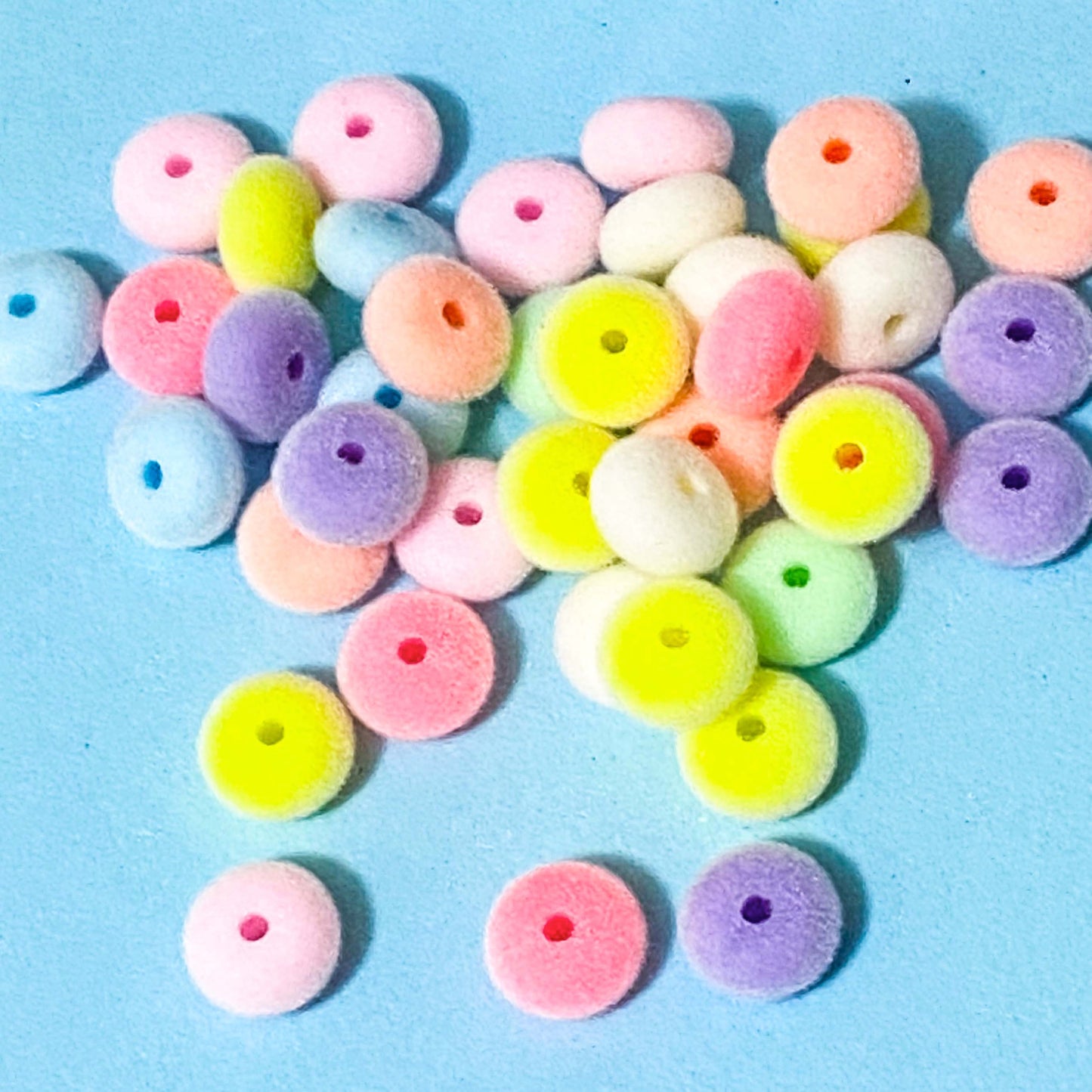 easter spring fun cute kawaii bead beads jumbo large silicone soft touch flocked furry fuzzy 12mm 11mm spacer spacers bunny rabbit bunnies egg eggs cockerel cockerell chicken pink lemon yellow blue pretty beaded pen build your own uk stationery craft supplies shop store