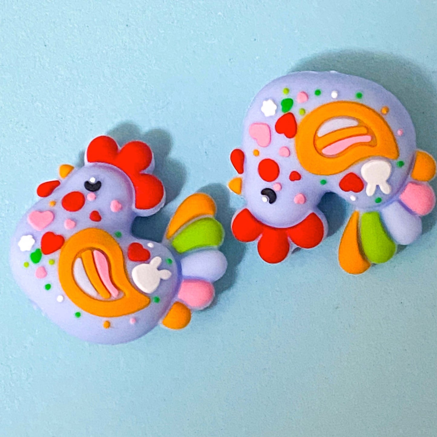 easter spring fun cute kawaii bead beads jumbo large silicone soft touch flocked furry fuzzy 12mm 11mm spacer spacers bunny rabbit bunnies egg eggs cockerel cockerell chicken pink lemon yellow blue pretty beaded pen build your own uk stationery craft supplies shop store