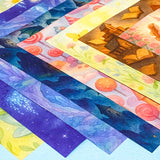 fairy story magical fantasy pack of 8 80gsm scrapbooking paper sheets with mushrooms, castles, crystals, dragons, books, animals and mermaids