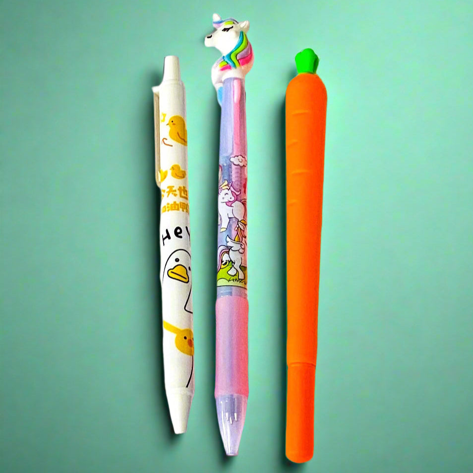Pocket Money Bargain PENS PENCILS ERASERS & PAPER CLIPS -Perfect Kawaii Gifts