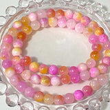 dyed agate quartzite quartz chryoscolla blue green lilac cream peach pink green gold small 6mm gemstone gem bead beads uk cute kawaii craft supplies shop store pretty