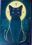 black cat cats postcard postcards post card cards uk cute kawaii stationery shop store witch magic magical planner supplies individual colourful bargain  lover lovers kitty