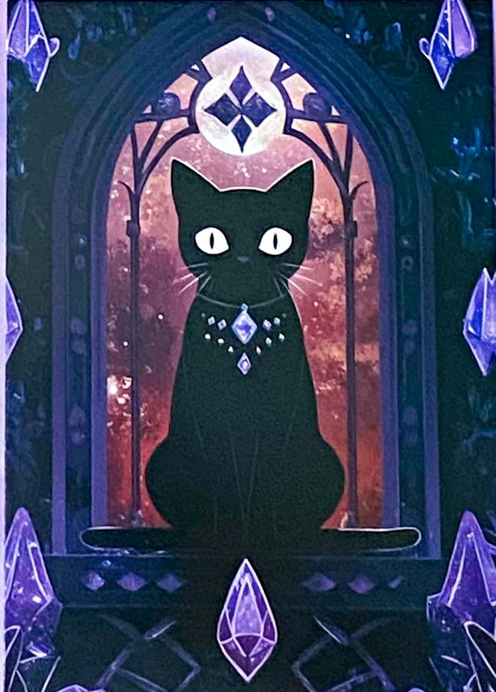 black cat cats postcard postcards post card cards uk cute kawaii stationery shop store witch magic magical planner supplies individual colourful bargain  lover lovers kitty
