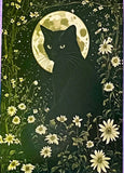 black cat cats postcard postcards post card cards uk cute kawaii stationery shop store witch magic magical planner supplies individual colourful bargain  lover lovers kitty