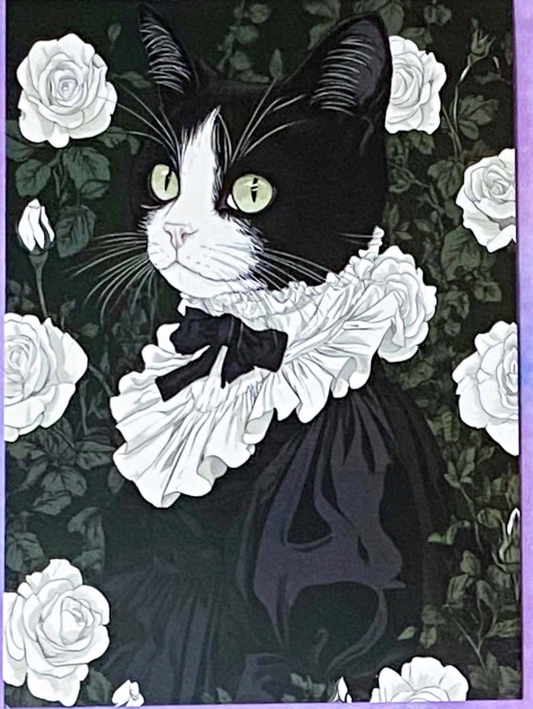 black cat cats postcard postcards post card cards uk cute kawaii stationery shop store witch magic magical planner supplies individual colourful bargain  lover lovers kitty