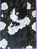 black cat cats postcard postcards post card cards uk cute kawaii stationery shop store witch magic magical planner supplies individual colourful bargain  lover lovers kitty