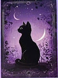 black cat cats postcard postcards post card cards uk cute kawaii stationery shop store witch magic magical planner supplies individual colourful bargain  lover lovers kitty