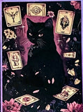 black cat cats postcard postcards post card cards uk cute kawaii stationery shop store witch magic magical planner supplies individual colourful bargain  lover lovers kitty