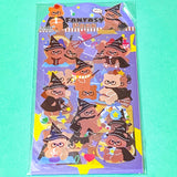 bear brown bears cute kawaii cat cats black kitten bunny bunnies rabbit rabbits puppy dog dogs sticker sheets pack of 4 clear plastic colourful stationery supplies shop store uk set gift gifts pretty pink red lilac yellow pet