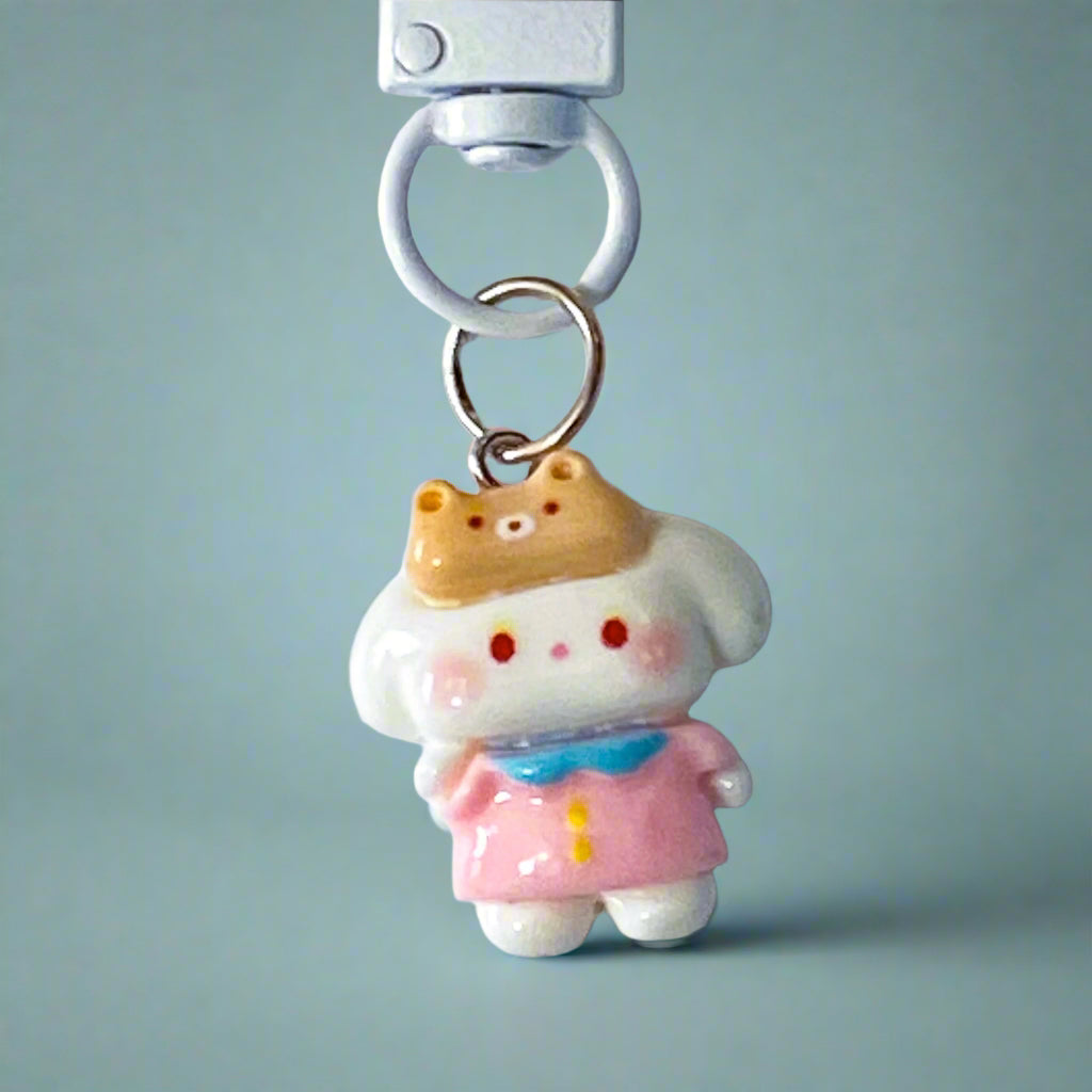 uk cute kawaii keyring keyrings bag charm charms clip clips key ring chain metal resin animal animals gift gifts shop store panda bear pandas bears cat cats penguin  penguins dog puppy chicken chick capybara duck
