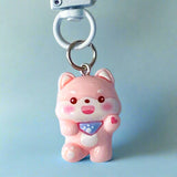 uk cute kawaii keyring keyrings bag charm charms clip clips key ring chain metal resin animal animals gift gifts shop store panda bear pandas bears cat cats penguin  penguins dog puppy chicken chick capybara duck