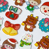 christmas festive glitter glittery fb flatback flat back backs fbs embellishment planar big large santa deer reindeer angel angels stocking wreath snowman bunny boy girl bells bright colourful uk craft supplies shop store cute kawaii