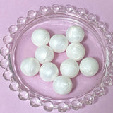 pearl pearly pearlescent bead beads jumbo big large huge 15mm silicone soft touch uk cute kawaii craft supplies shop store shimmer shimmery lustre gold deep pink dark grey round beaded pen pens jewellery blue pale pink green 