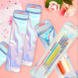 RE-SEALABLE HOLO LONG DISPLAY BAG- Pen Packaging Self Seal PINK LILAC BLUE MINT SILVER