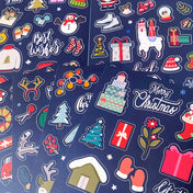 christmas festive planner supplies addict sticker stickers matte thick small little mini stationery supplies store shop uk cute kawaii fun colourful gift gfits