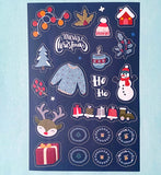 christmas festive planner supplies addict sticker stickers matte thick small little mini stationery supplies store shop uk cute kawaii fun colourful gift gfits