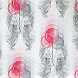 easter spring bunny bunnies rabbit rabbits cute kawaii wrap wrapping paper tissue sheet sheets grey and pink balloons love valentine valentines uk packaging supplies shop store stationery