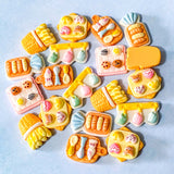 food foods plate meal meals dinner japanese sushi bun buns miniature resin resins flatback flat back fb fbs uk cute kawaii bread rolls cake cakes platter cup cups kitchen 