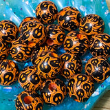 HALLOWEEN BEADS JUMBO WOODEN 16mm