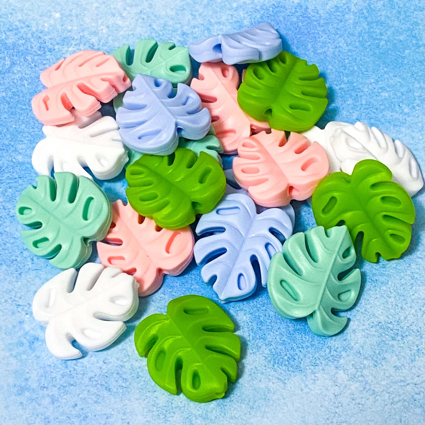 TROPICAL FLAMINGO Themed SILICONE BEADS