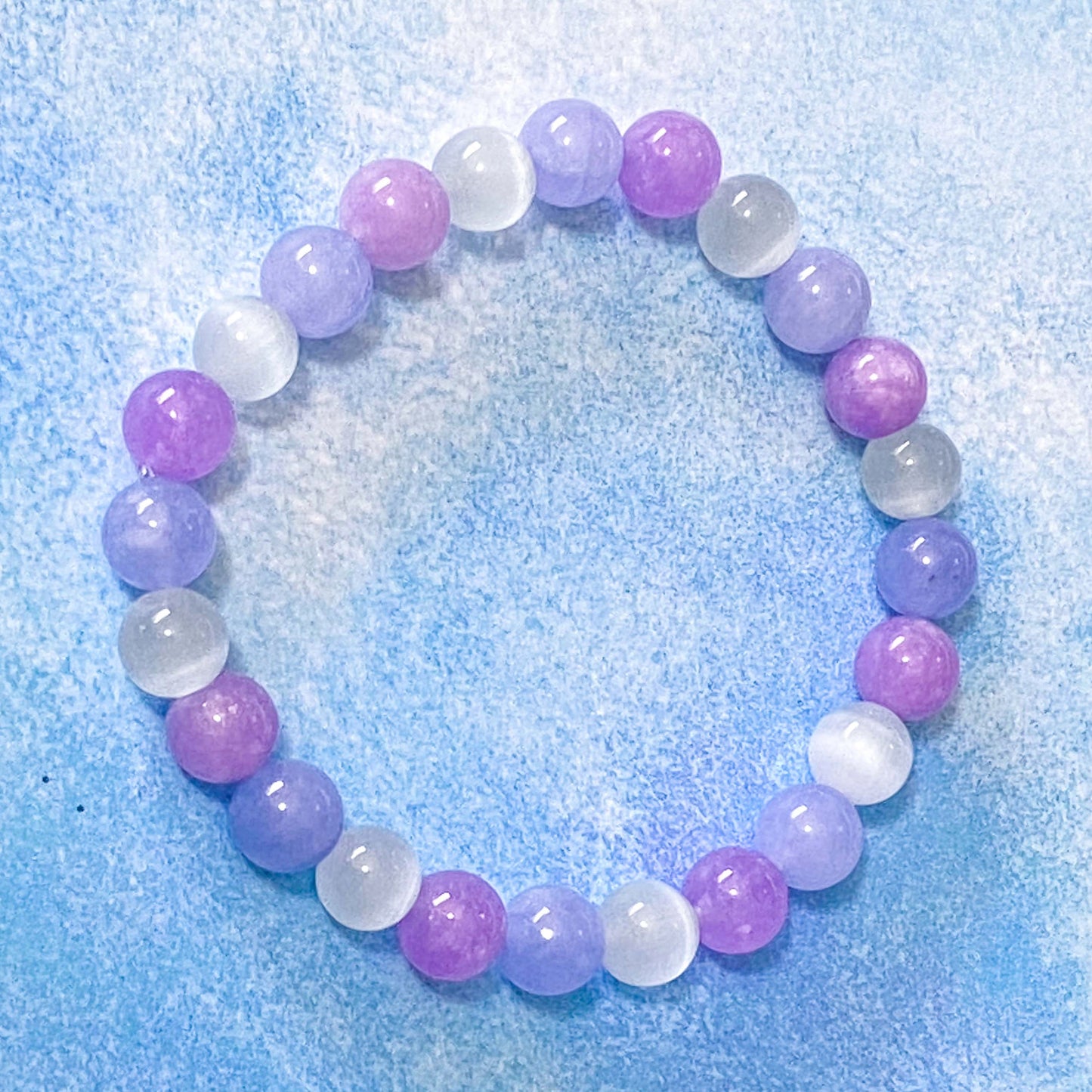 ADULTS Gemstone Beaded BRACELET Stretch Jewellery