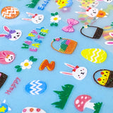EASTER NAIL ART STICKER SHEET Glittery Glossy Stickers