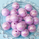 bundle of 4 large lilac 16mm lustre acrylic pearly beads for making your own pens