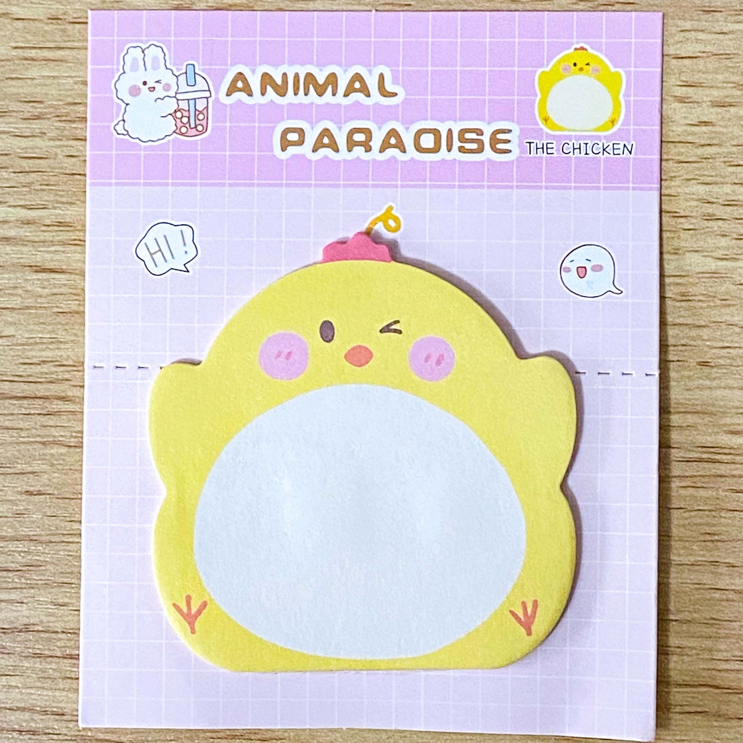 memo memos sticky note notes pad cute kawaii animal animals paradise bear bears frog frogs rabbit rabbits bunny chick chicks pig pigs penguin penguins tiger tigers cat cats kitty uk stationery shop store supplies planner addict bargain cheap