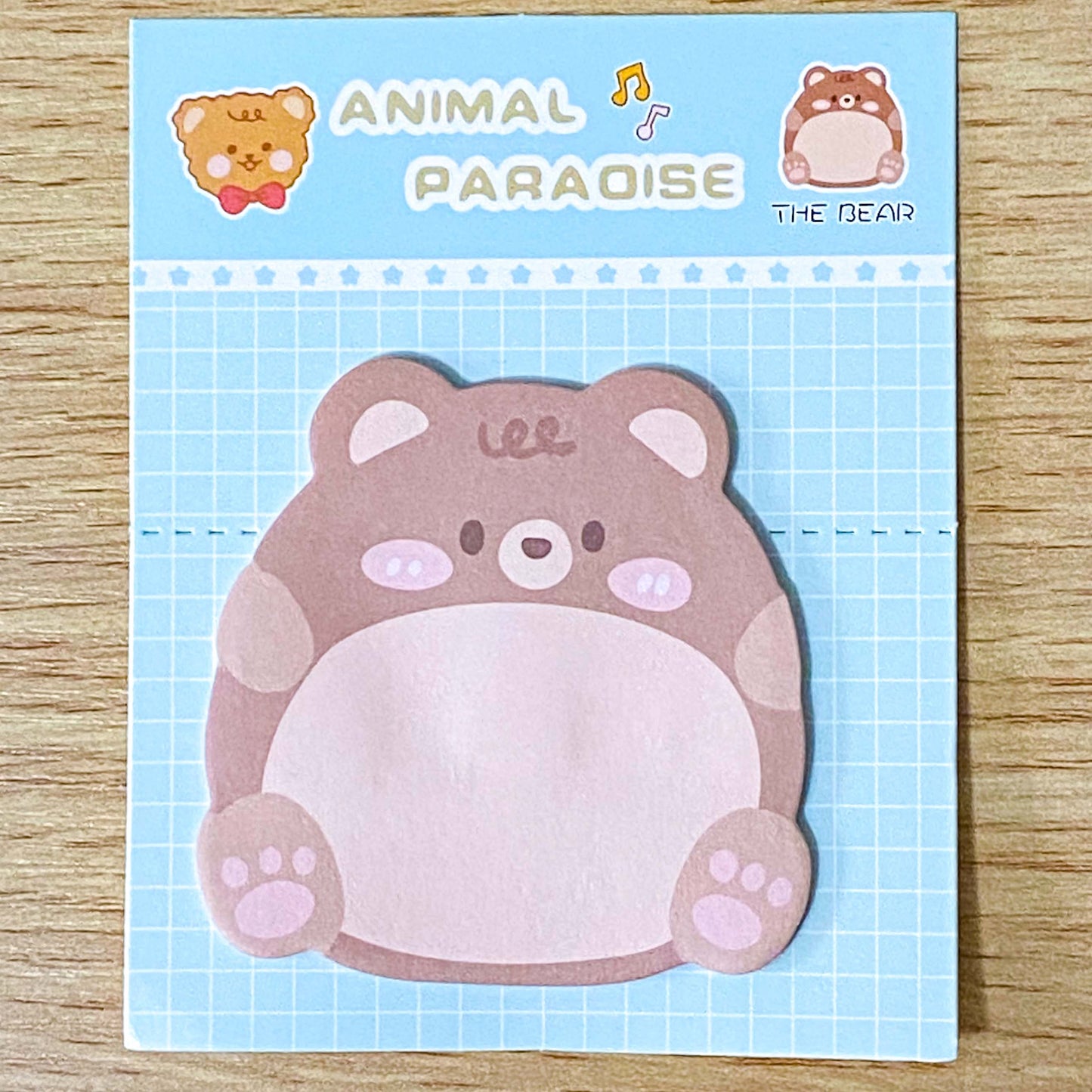 memo memos sticky note notes pad cute kawaii animal animals paradise bear bears frog frogs rabbit rabbits bunny chick chicks pig pigs penguin penguins tiger tigers cat cats kitty uk stationery shop store supplies planner addict bargain cheap