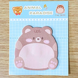 memo memos sticky note notes pad cute kawaii animal animals paradise bear bears frog frogs rabbit rabbits bunny chick chicks pig pigs penguin penguins tiger tigers cat cats kitty uk stationery shop store supplies planner addict bargain cheap