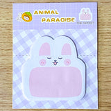 memo memos sticky note notes pad cute kawaii animal animals paradise bear bears frog frogs rabbit rabbits bunny chick chicks pig pigs penguin penguins tiger tigers cat cats kitty uk stationery shop store supplies planner addict bargain cheap